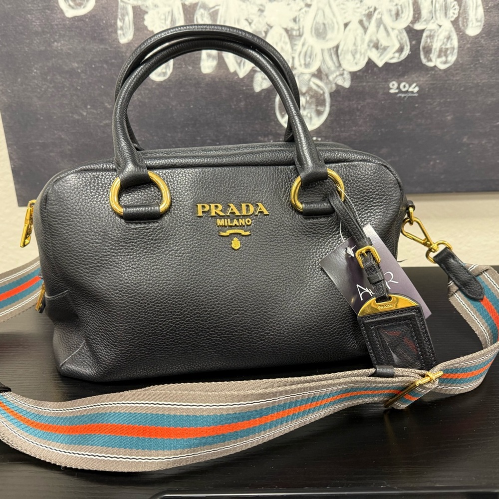 Prada 2-way leather bag